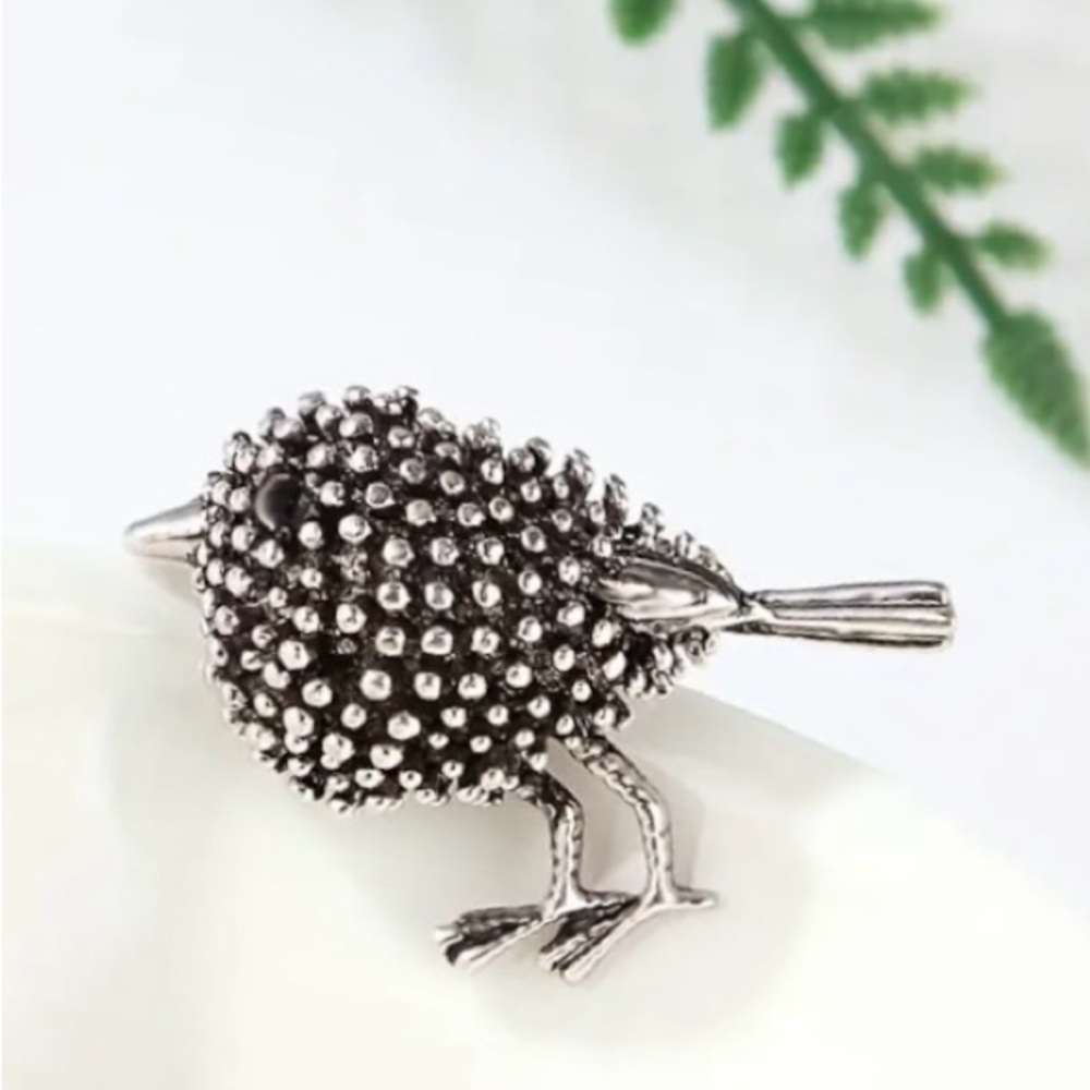 Fun Silver Bird Brooch